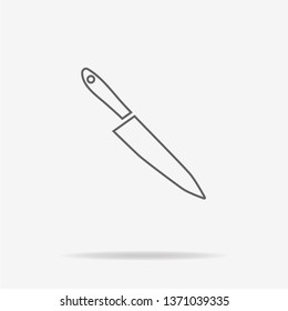 Knife icon. Vector concept illustration for design.