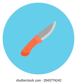 knife icon vector design. colored icon. flat design