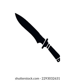 Ilustración de diseño del vector de icono de cuchillo.