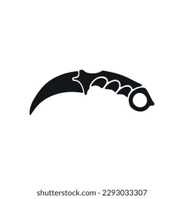Knife-Symbol. Vektordesign-Illustration.