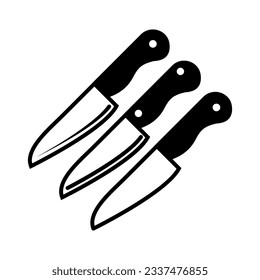plantillas de diseño de vectores de iconos de cuchillo 