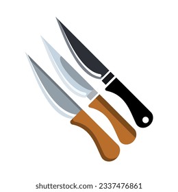plantillas de diseño de vectores de iconos de cuchillo 