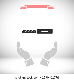 knife icon. Vector  Eps 10 . Lorem Ipsum Flat Design 