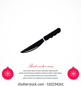 Knife icon vector, flat design best vector icon