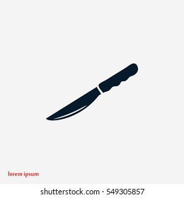 Knife icon vector, flat design best vector icon
