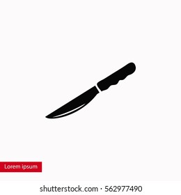 Knife icon vector, flat design best vector icon