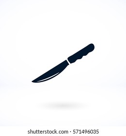 Knife icon vector, flat design best vector icon