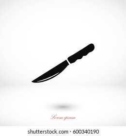 Knife icon vector, flat design best vector icon