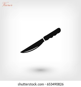 Knife icon vector, flat design best vector icon