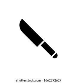 Knife icon vector glyph style