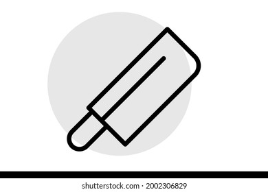  Knife Icon in vector graphics can be used for web and printed designs or printable projects.  Cafe and Restaurant related vector line icons. 

