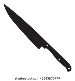 Messer-Icon-Vektor. Illustrationsschild für Jagdmesser. Kommunikationssymbol für Militärmesser. Websymbolsatz für kalte Waffen.