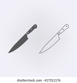 Knife icon . Vector illustration