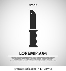 knife icon. knife vector illustration