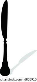 knife icon, vector illustration