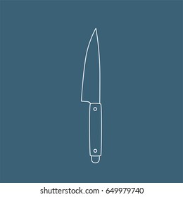 Knife icon, vector illustration design. Cookware collection.