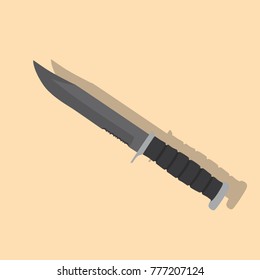 Knife icon, vector illustration design. War collection.