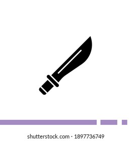 knife icon. Vector illustration EPS 10.