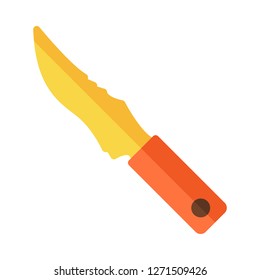 Knife Icon Vector Illustration in Flat Style for Any Purpose