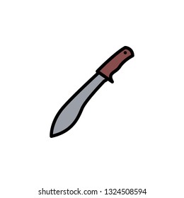 Knife Icon Vector Illustration in Flat Style for Any Purpose