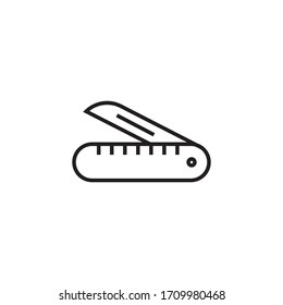 knife icon vector illustration flat 