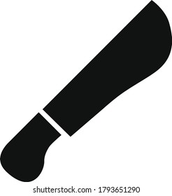 Knife icon vector. Illustration isolated for graphic and web design.
