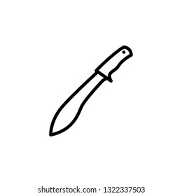 Knife Icon Vector Illustration in Line Style for Any Purpose