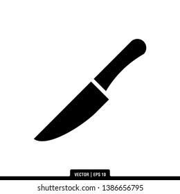 Knife Icon Vector Illustration Logo Template
