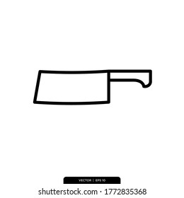 Knife Icon Vector Illustration Logo Template