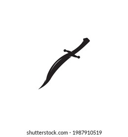 Plantilla de logotipo de iluminación de vectores de iconos de Knife