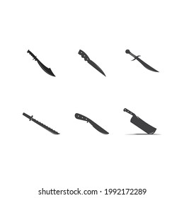 Knife Icon Vector Illustration Logo Template