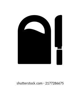knife icon vector illustration logo template for many purpose. Isolated on white background. glyph style.
