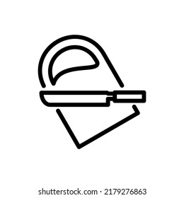 knife icon vector illustration logo template for many purpose. Isolated on white background.