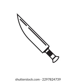 knife icon vector illustration logo design