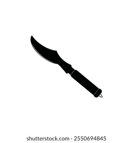 Diseño de logotipo de Ilustración vectorial de icono de cuchillo