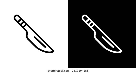 knife icon. vector illustration, pictogram isolated. editable