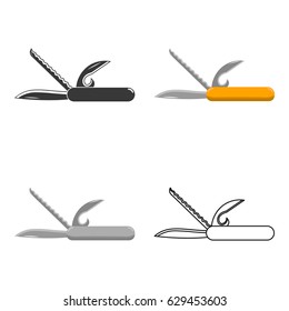 Knife icon of vector illustration for web and mobile