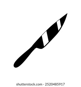 Icono de cuchillo Vector aislado. Símbolo de icono de cuchillo de cocina aislado.