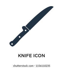 Knife icon vector isolated on white background, Knife transparent sign
