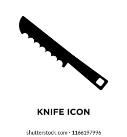 Knife icon vector isolated on white background, Knife transparent sign , food symbols