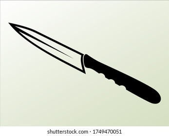 vector de icono de cuchillo aislado en blanco