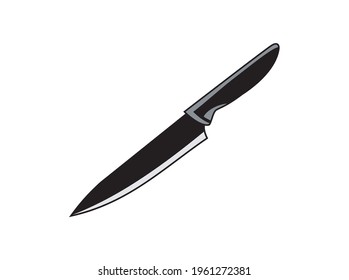 knife icon vector isolated on white