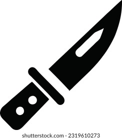 Vector de icono de cuchillo, icono de cuchillo de cocina sobre fondo blanco, ilustración vectorial 26