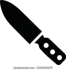 Vector de icono de cuchillo, icono de cuchillo de cocina sobre fondo blanco, ilustración de vector 8