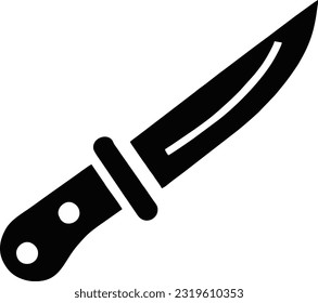 Knife icon vector, Kitchen knife icon on white background, Vector illustration 19