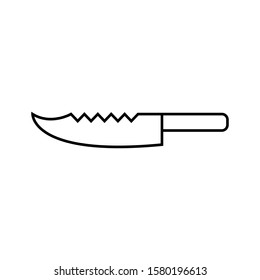 Knife icon vector in line design template