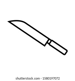 Knife icon vector in line design template