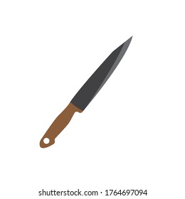Knife-Symbol. Vektorgrafik-Logo-Symbol einzeln auf Zeichen