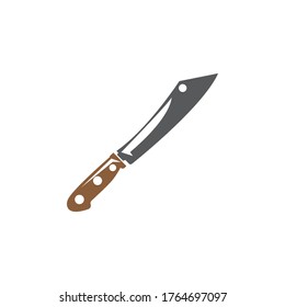 Knife-Symbol. Vektorgrafik-Logo-Symbol einzeln auf Zeichen