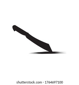 Icono de cuchillo. Símbolo de signo aislado de la ilustración del logotipo